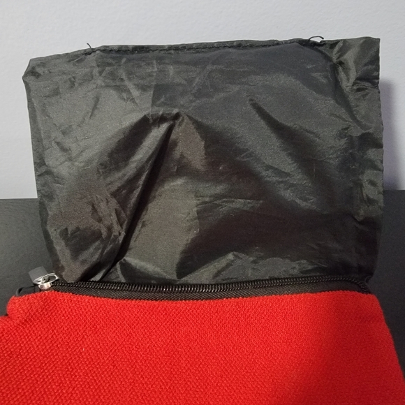 Sephora Split Faux Leather Cosmetic Makeup Zippered Bag - Picture 9 of 9